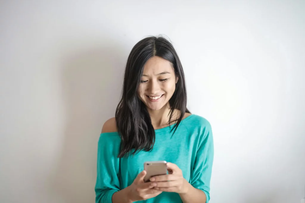 Woman on cell phone