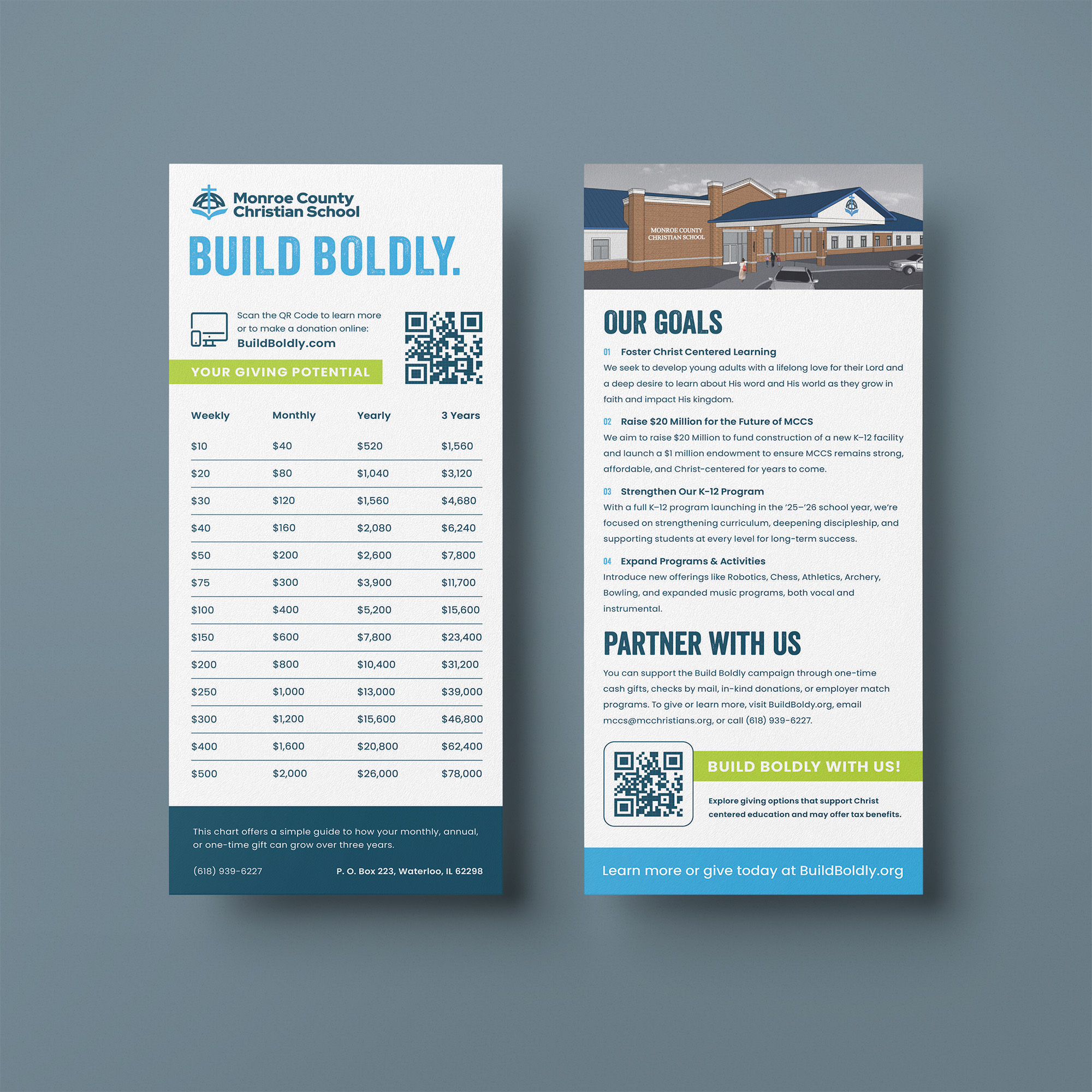 Monroe County Christian School Build Boldly Campaign
