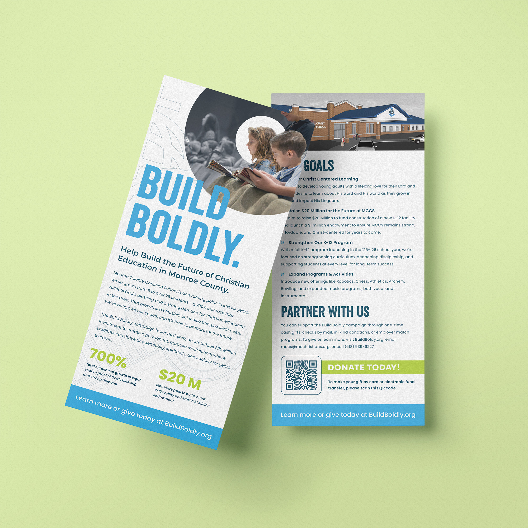 Monroe County Christian School Build Boldly Campaign